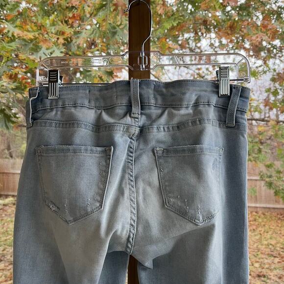 Blanqi Denim Distressed Skinny Maternity Jeans Light Wash Size 2 - Picture 5 of 9